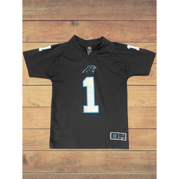 Carolina Panthers Cam Newton Youth Med (10-12) Jersey NFL Team Apparel Black - Picture 1 of 9